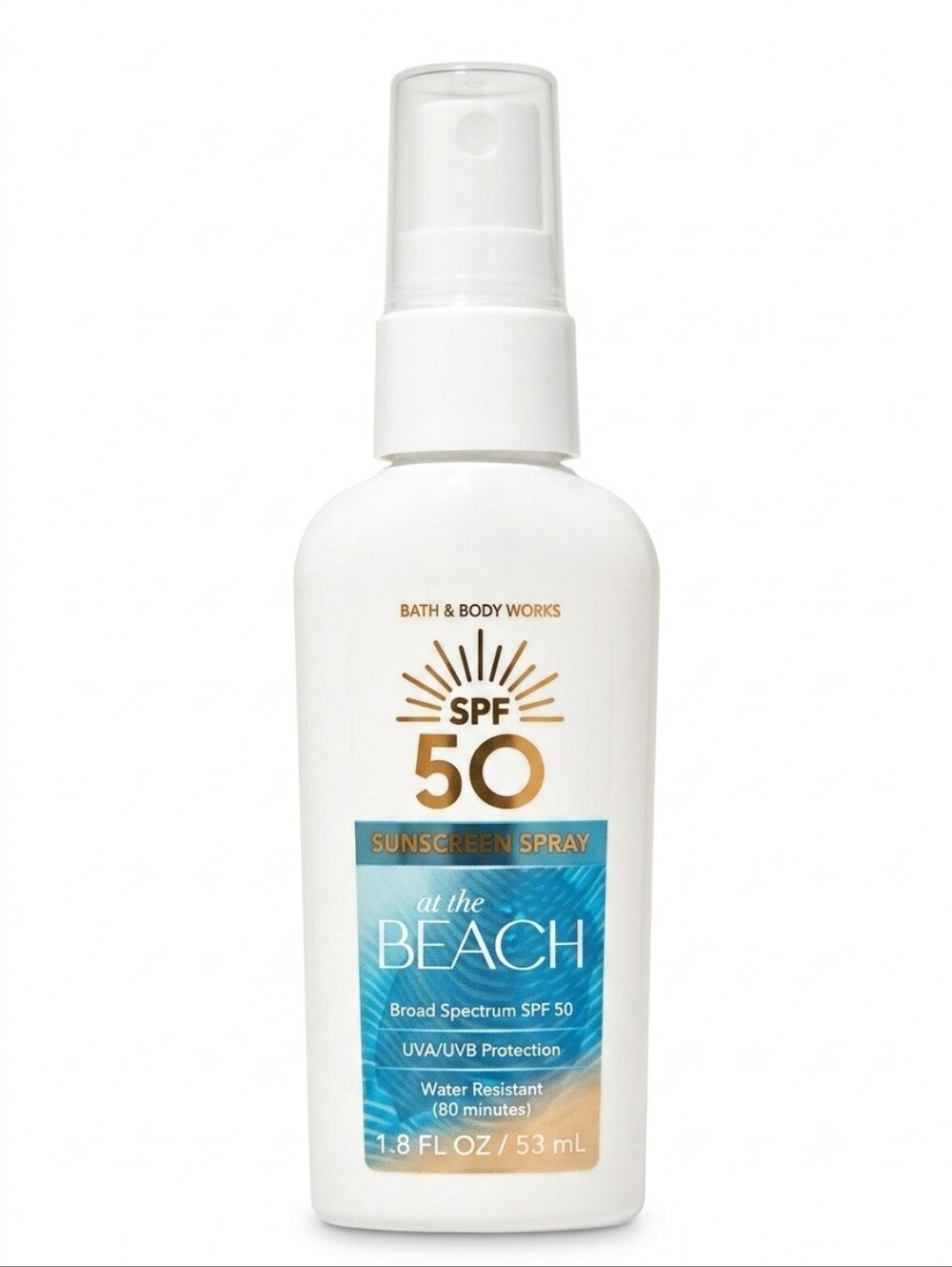 Bath & Body Works At The Beach Travel Size Suncare Spray SPF 50 1.8 oz